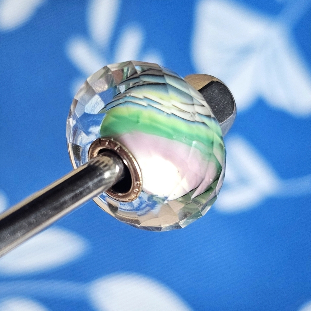 SOLD Trollbeads faceted glass bead